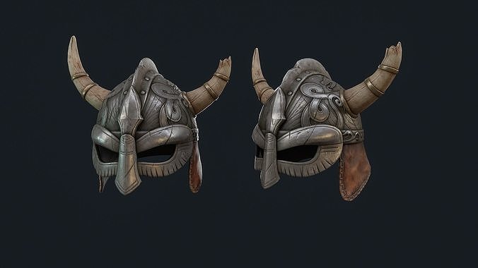 Iron Helmet 1 Low-poly 3D model
