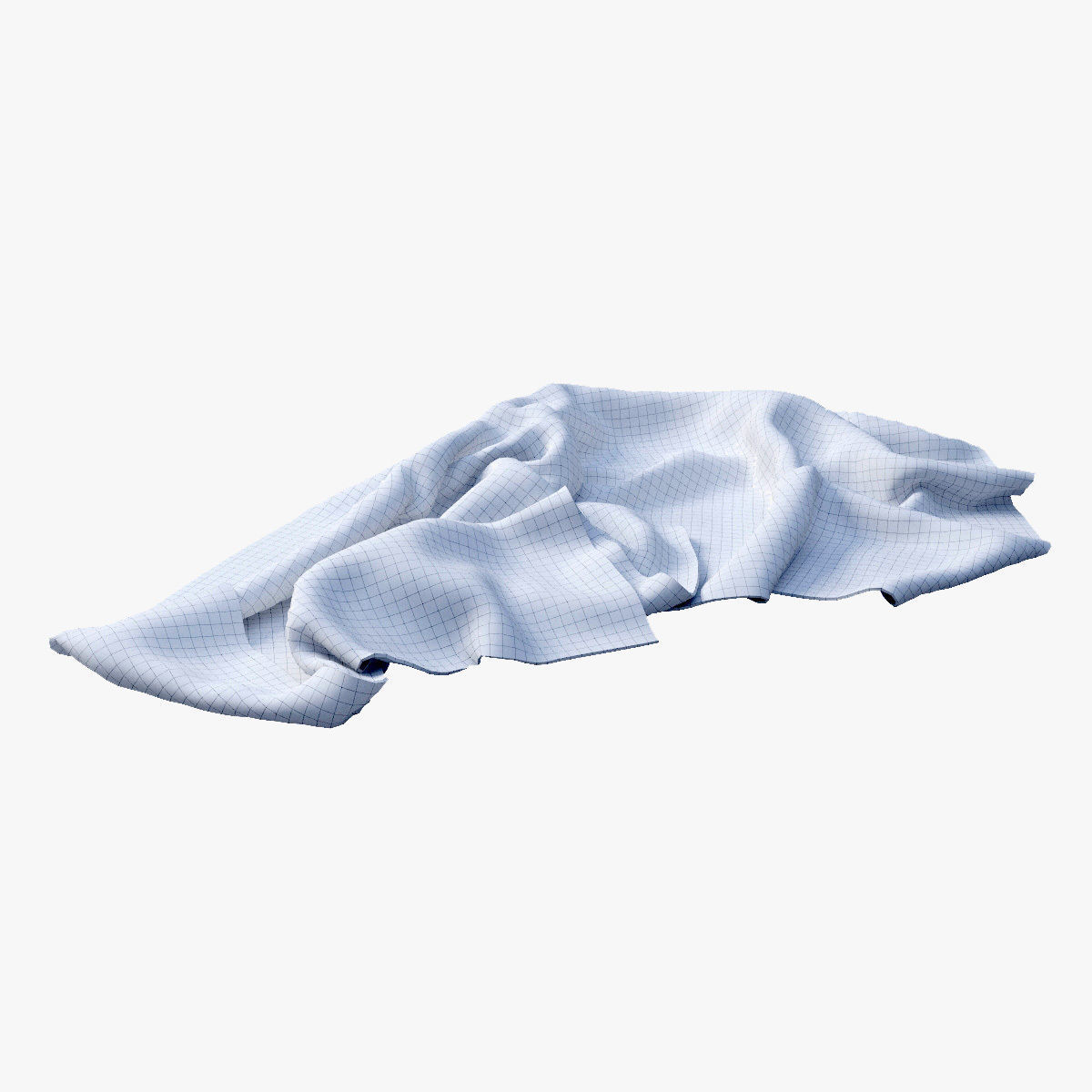 Fallen towels 3D model_4