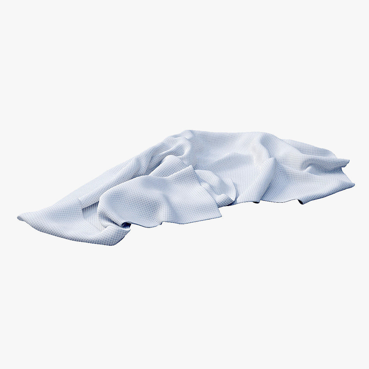 Fallen towels 3D model_5