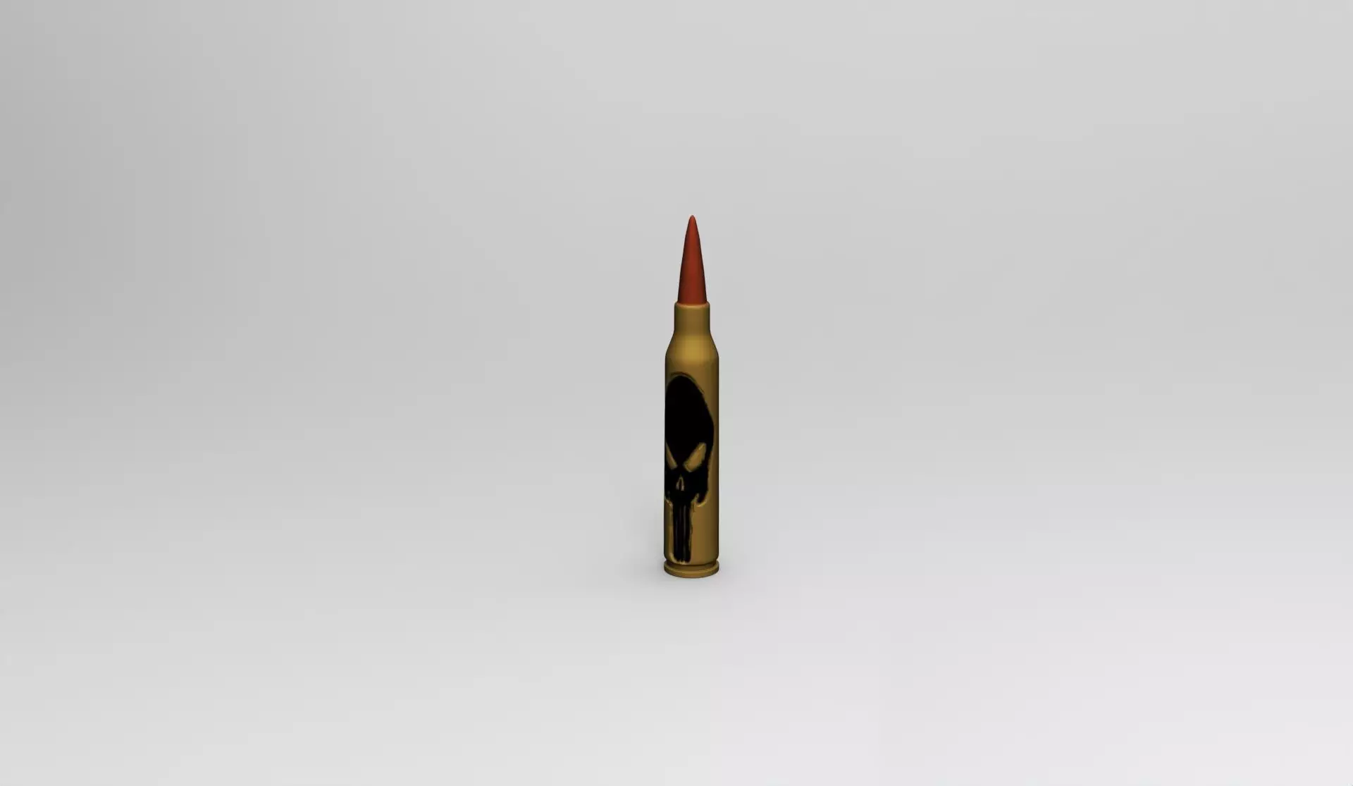 Bala tactica con calavera -the punisher- 3D print model