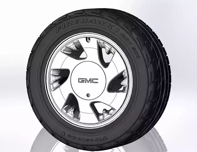 Wheel for scale model of GMC Typhoon 1993