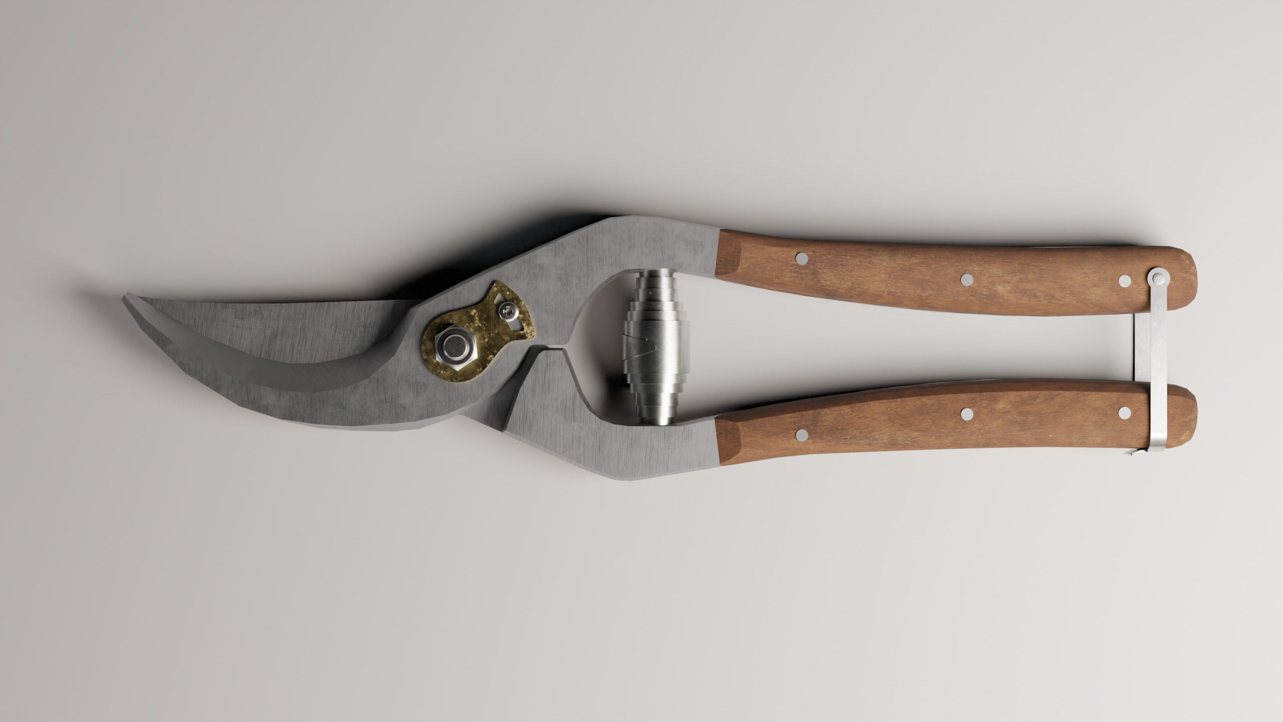 Secateurs Low-poly 3D model_2