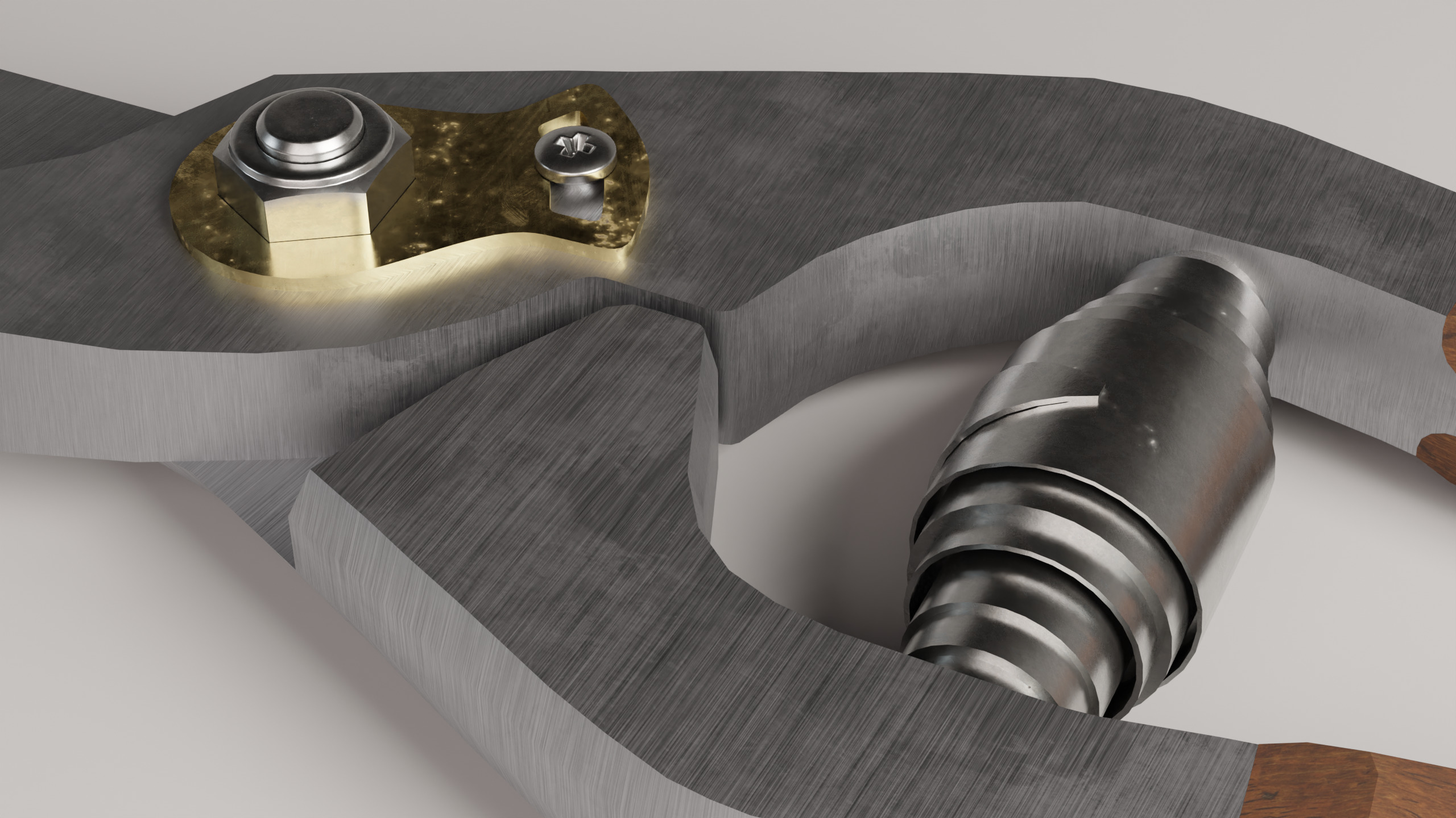 Secateurs Low-poly 3D model_5