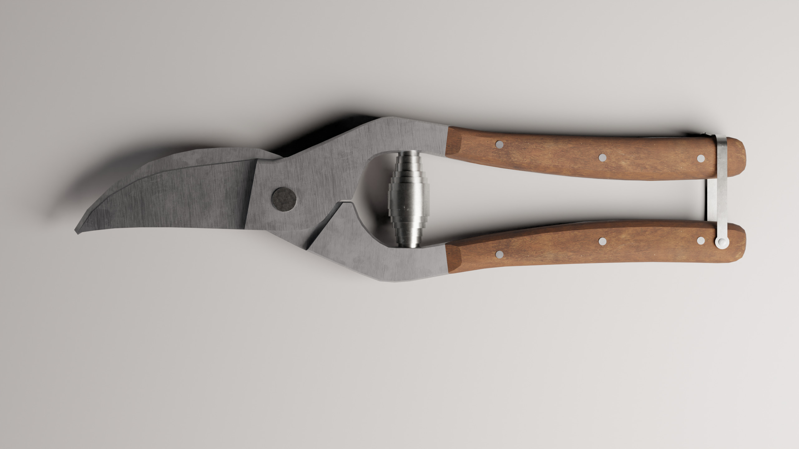 Secateurs Low-poly 3D model_3