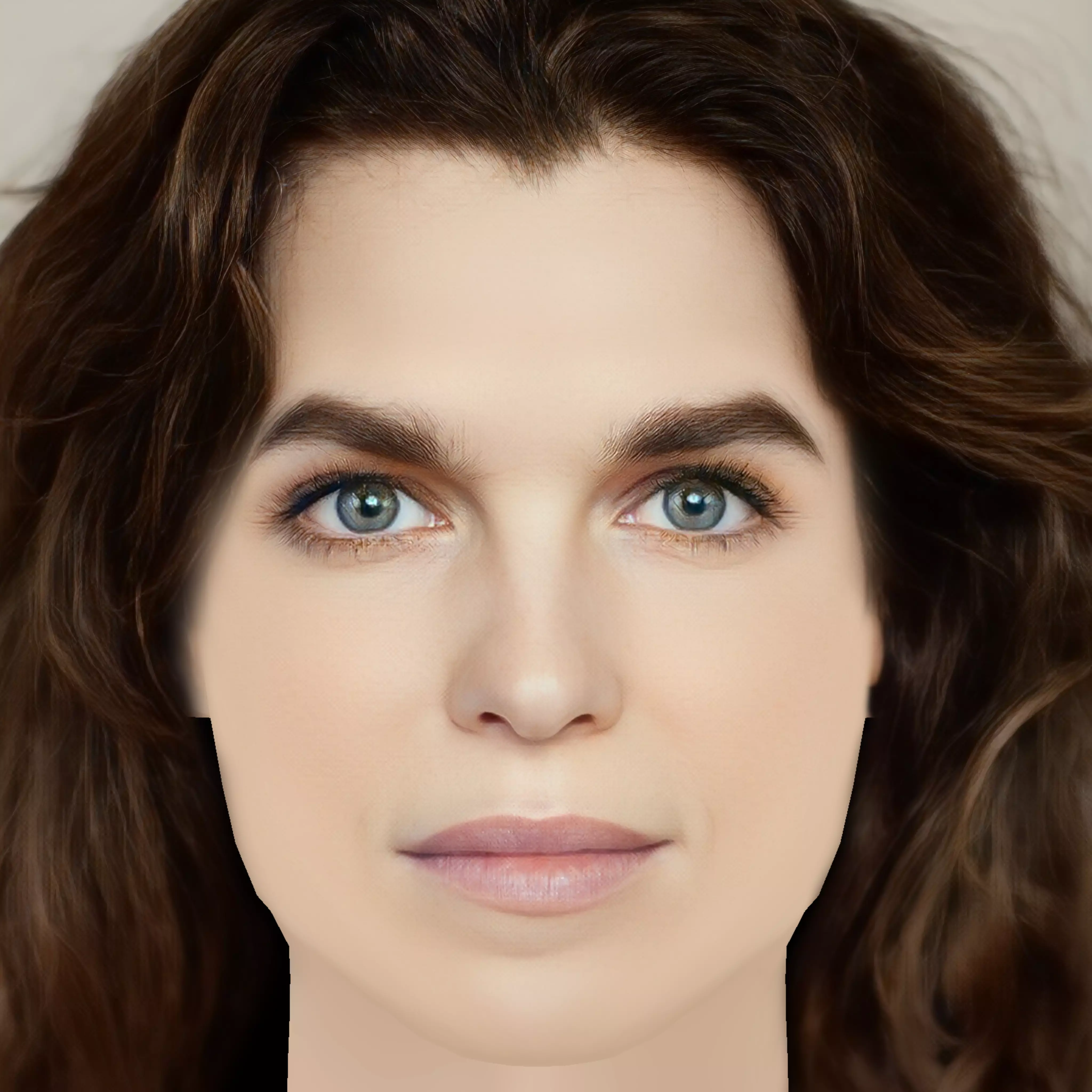 Marie Bach Hansen Head - No Hair - Low poly head for game Low-poly 3D model