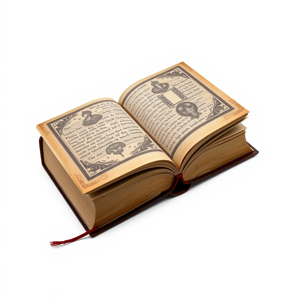 Open Antique Book Model Pack  Realistic and Detailed Low-poly 3D model_3
