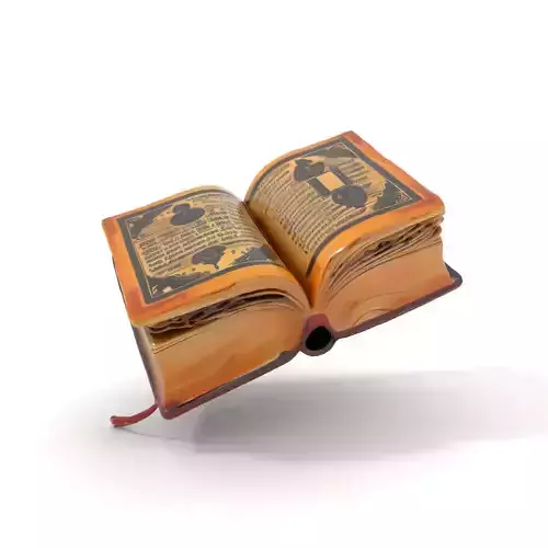 Open Antique Book Model Pack  Realistic and Detailed
