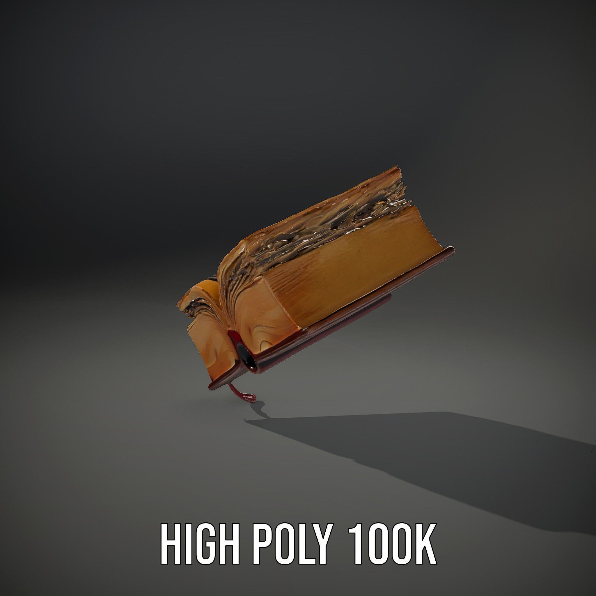 Open Antique Book Model Pack  Realistic and Detailed Low-poly 3D model_29