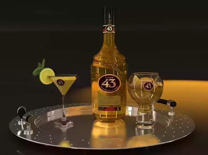 licor 43 quarenta y tres with accessories alessi