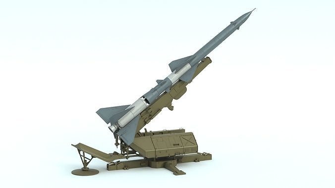 S-75 Dvina Surface-to-air Missile System 3D model