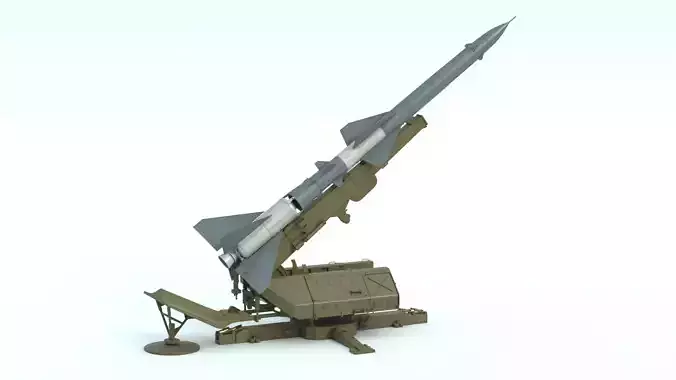 S-75 Dvina Surface-to-air Missile System 3D model