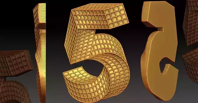 1 number 5 CNC Relief Model