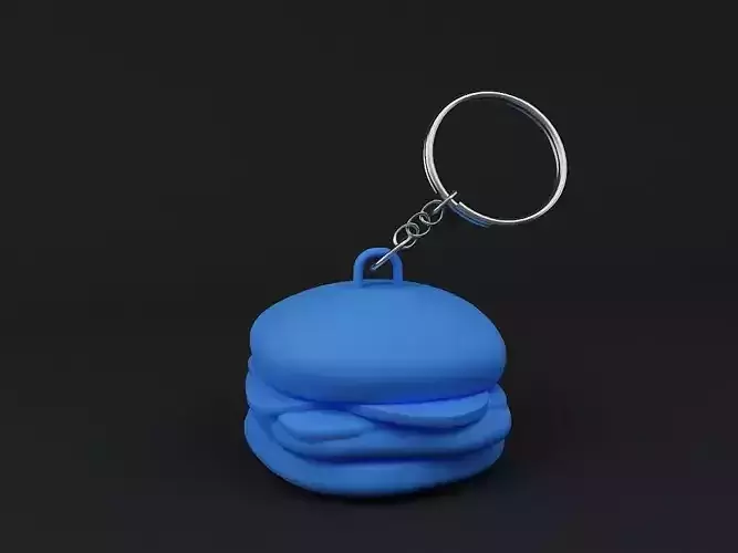 Burger Keychain Model 3D print model