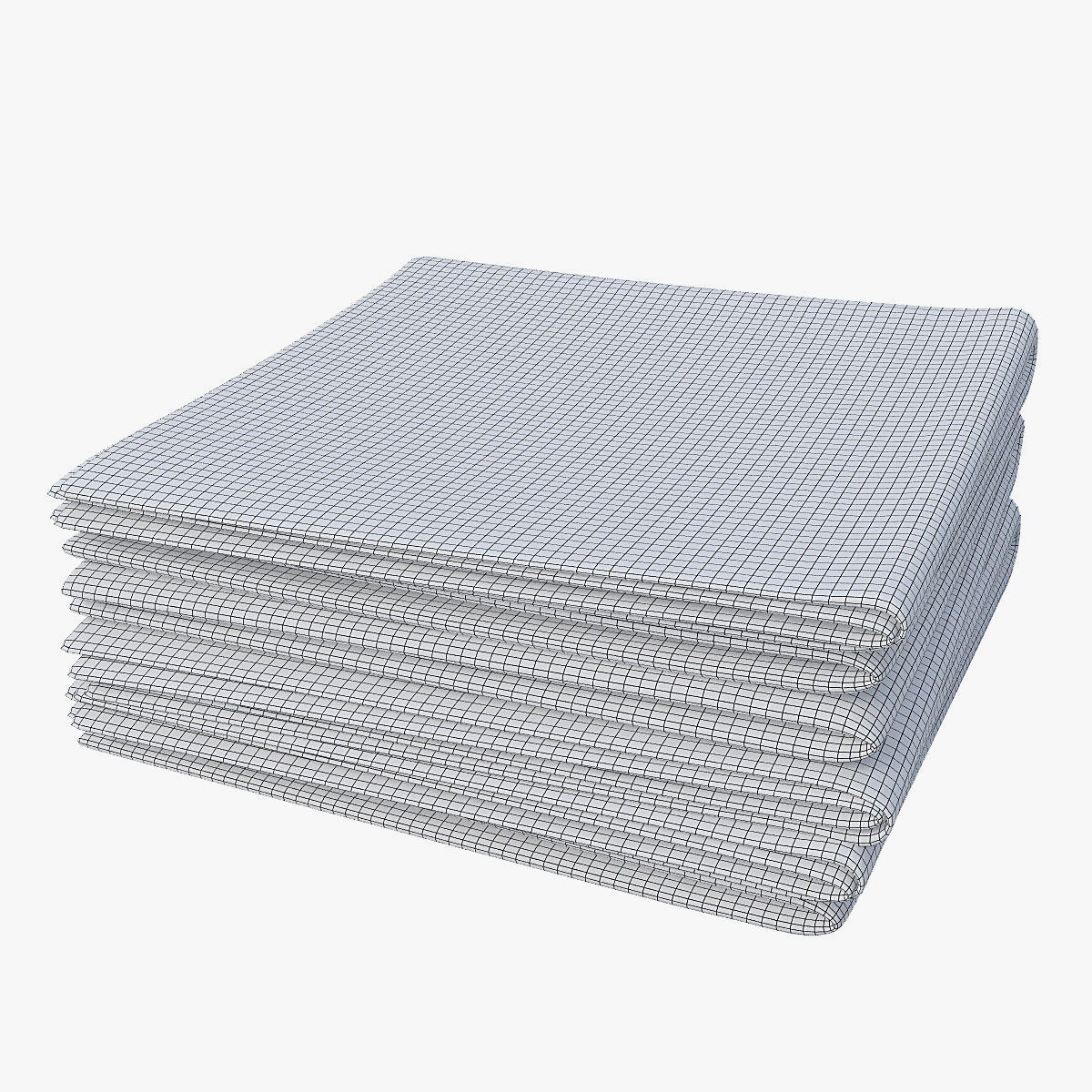 Folded towels2 3D model_5