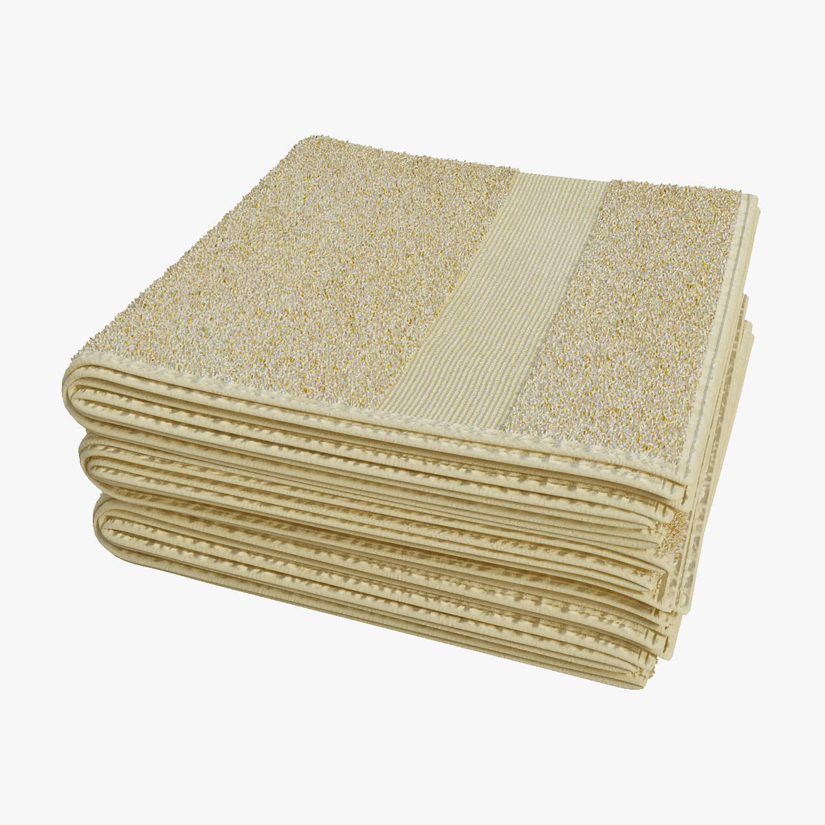 Folded towels2 3D model_2