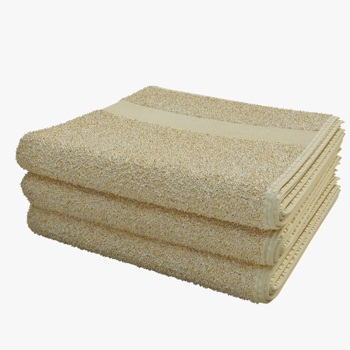 Folded towels2 3D model_1