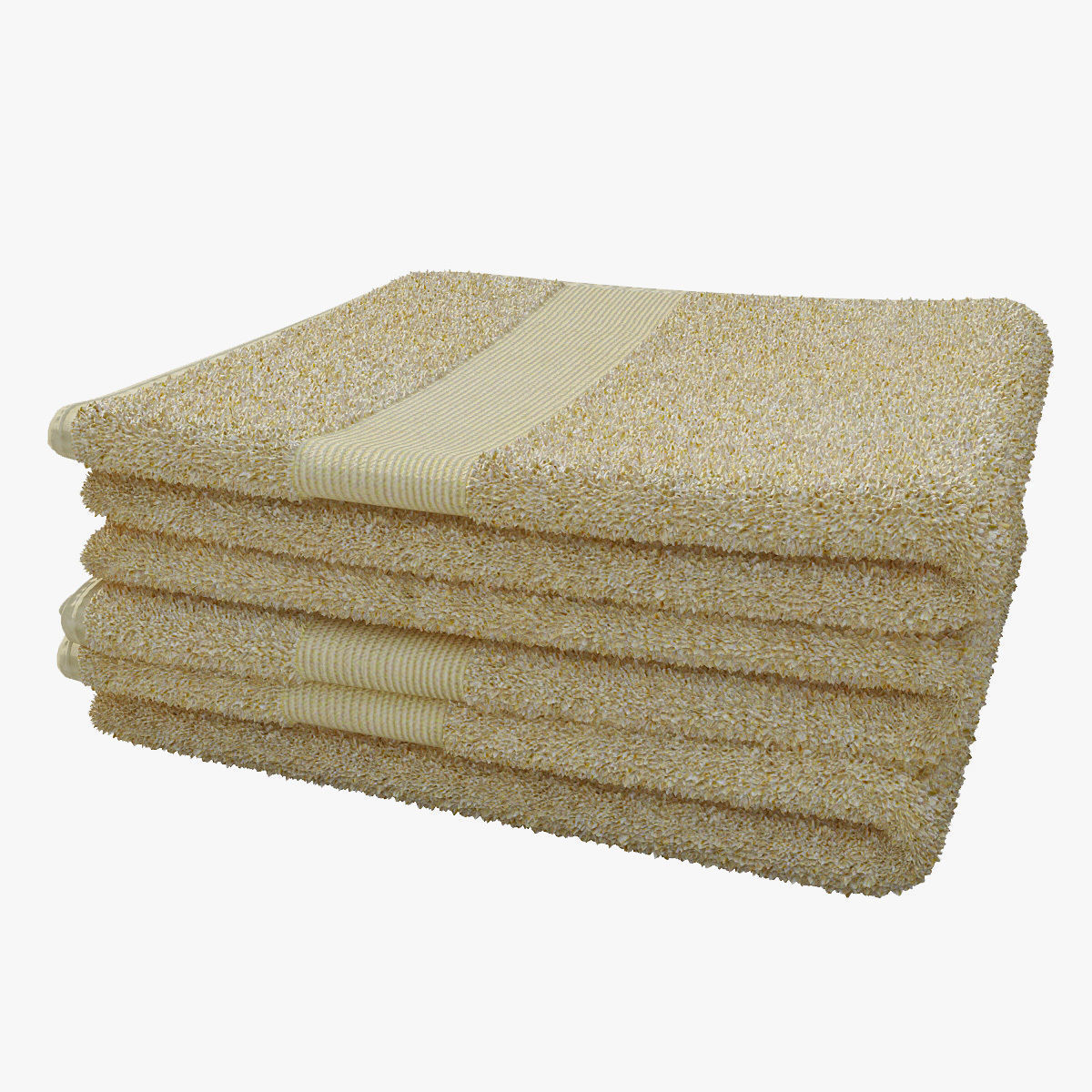 Folded towels2 3D model_0