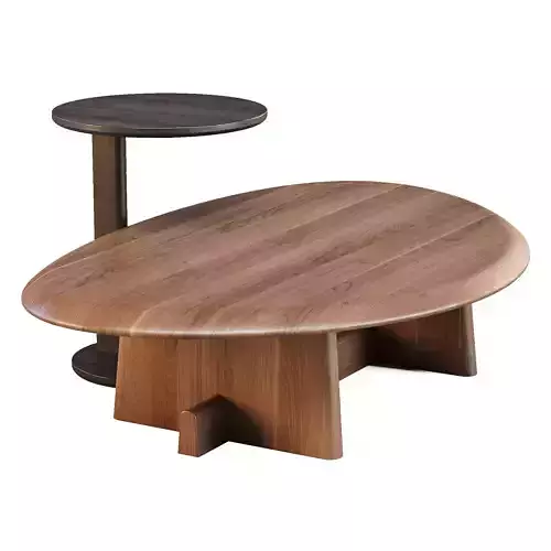 Karimoku N-CT04 and Elephant - Coffee and Side Table
