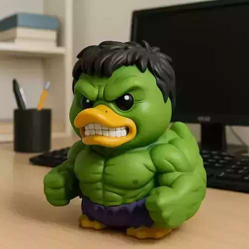 Rubber Duck - Hulk marvel - 3D print
