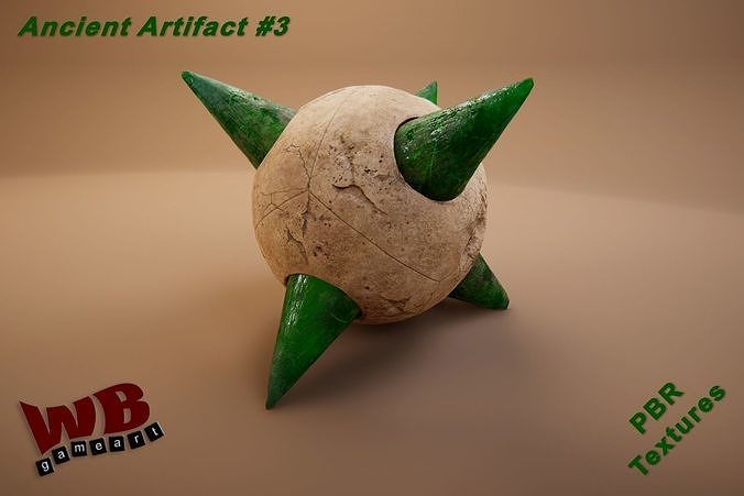 Ancient Artifact 3 Low-poly 3D model