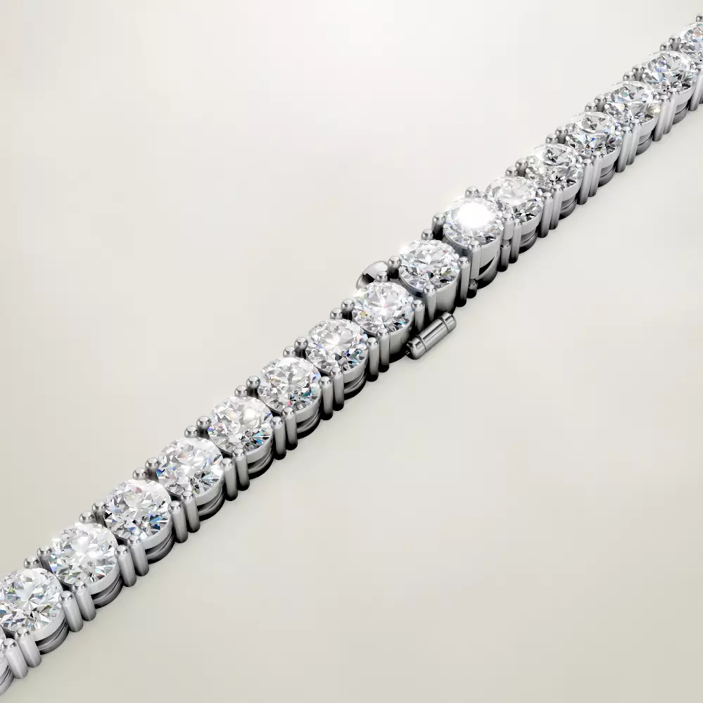 tennis bracelet 3 mm stones 3D print model