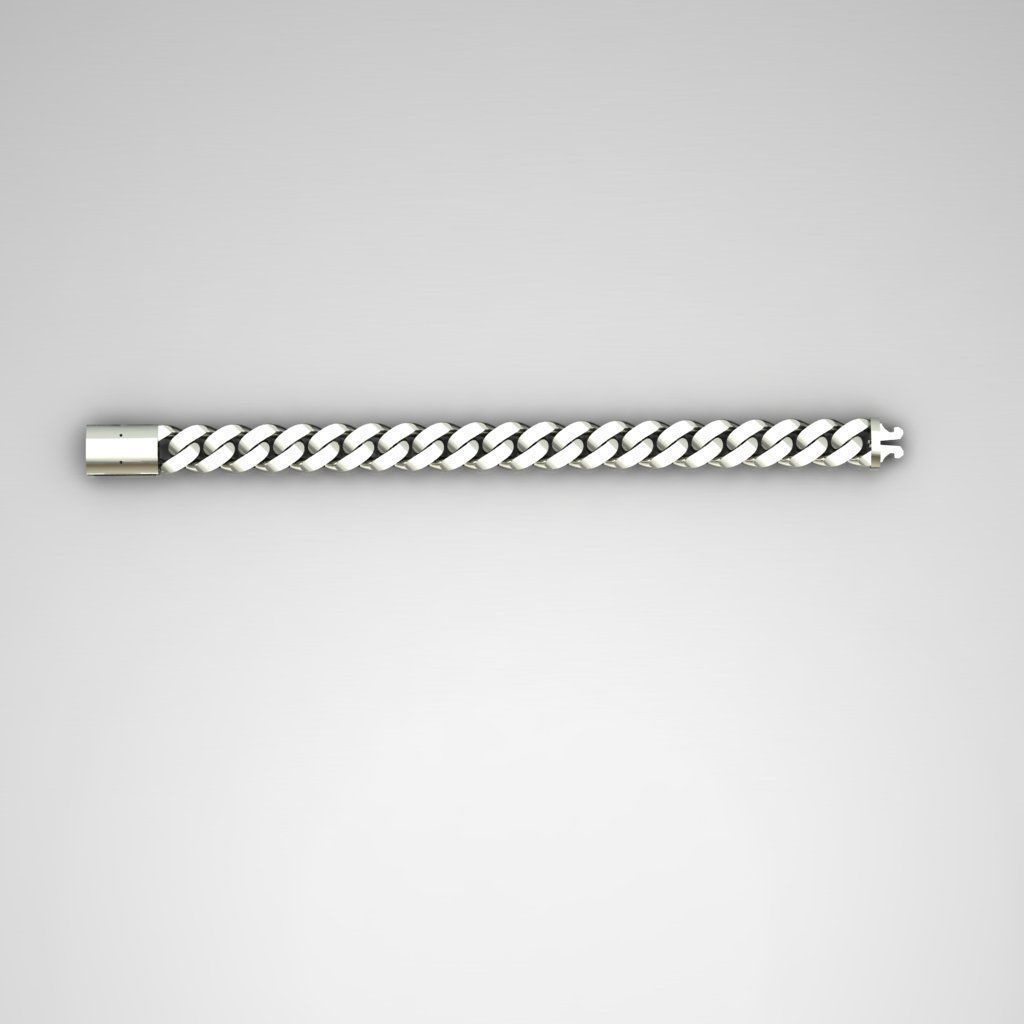 monaco chain  bracelet 3D print model_0