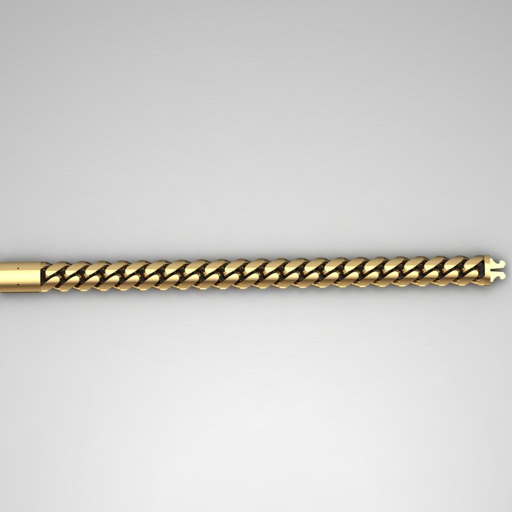monaco chain  bracelet 3D print model_1