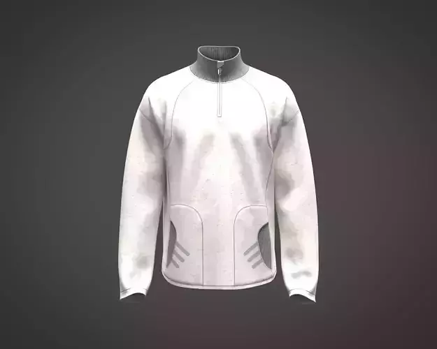 Mens textured fabric high neck Active wear