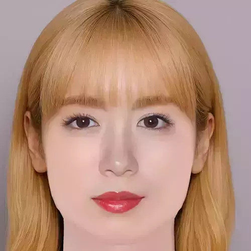 Nagano Mei Head - No Hair - Low poly head for game