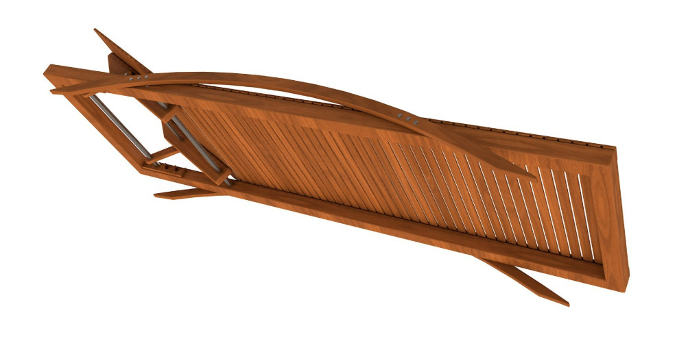 Beach chair Set 3D model_12