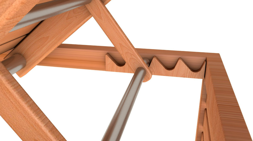 Beach chair Set 3D model_7