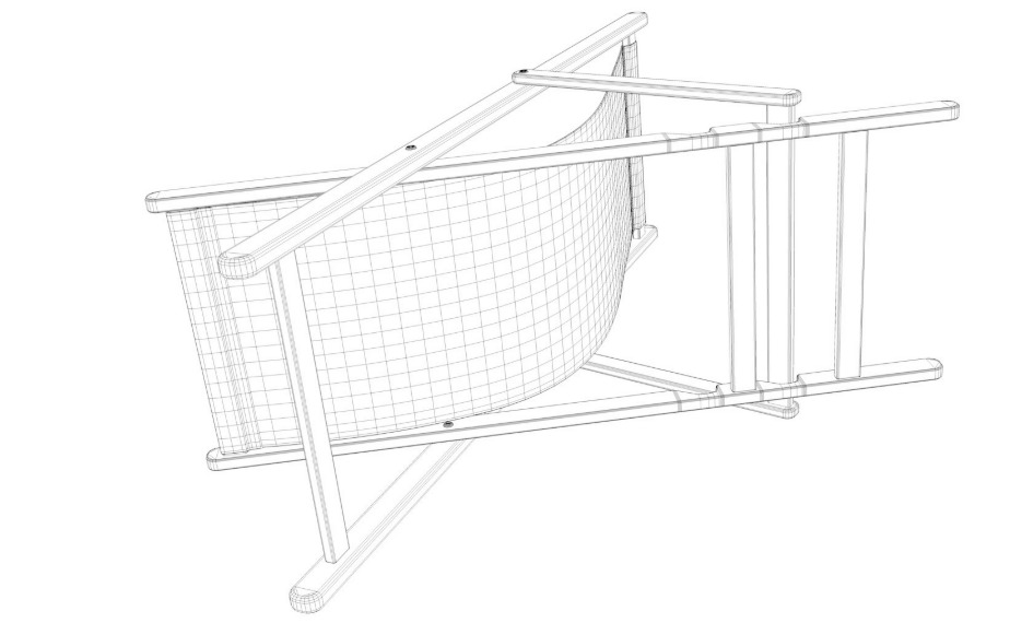 Beach chair Set 3D model_31