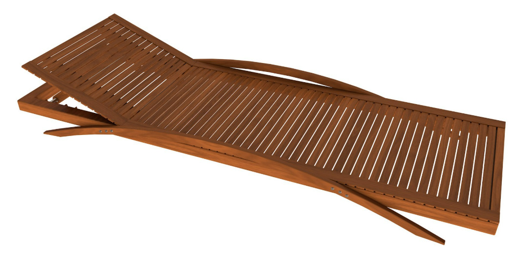 Beach chair Set 3D model_20