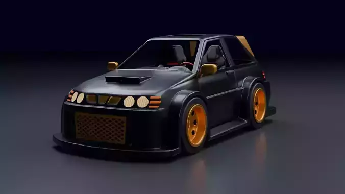 3D Print-Ready Hotwheels Starlet GT