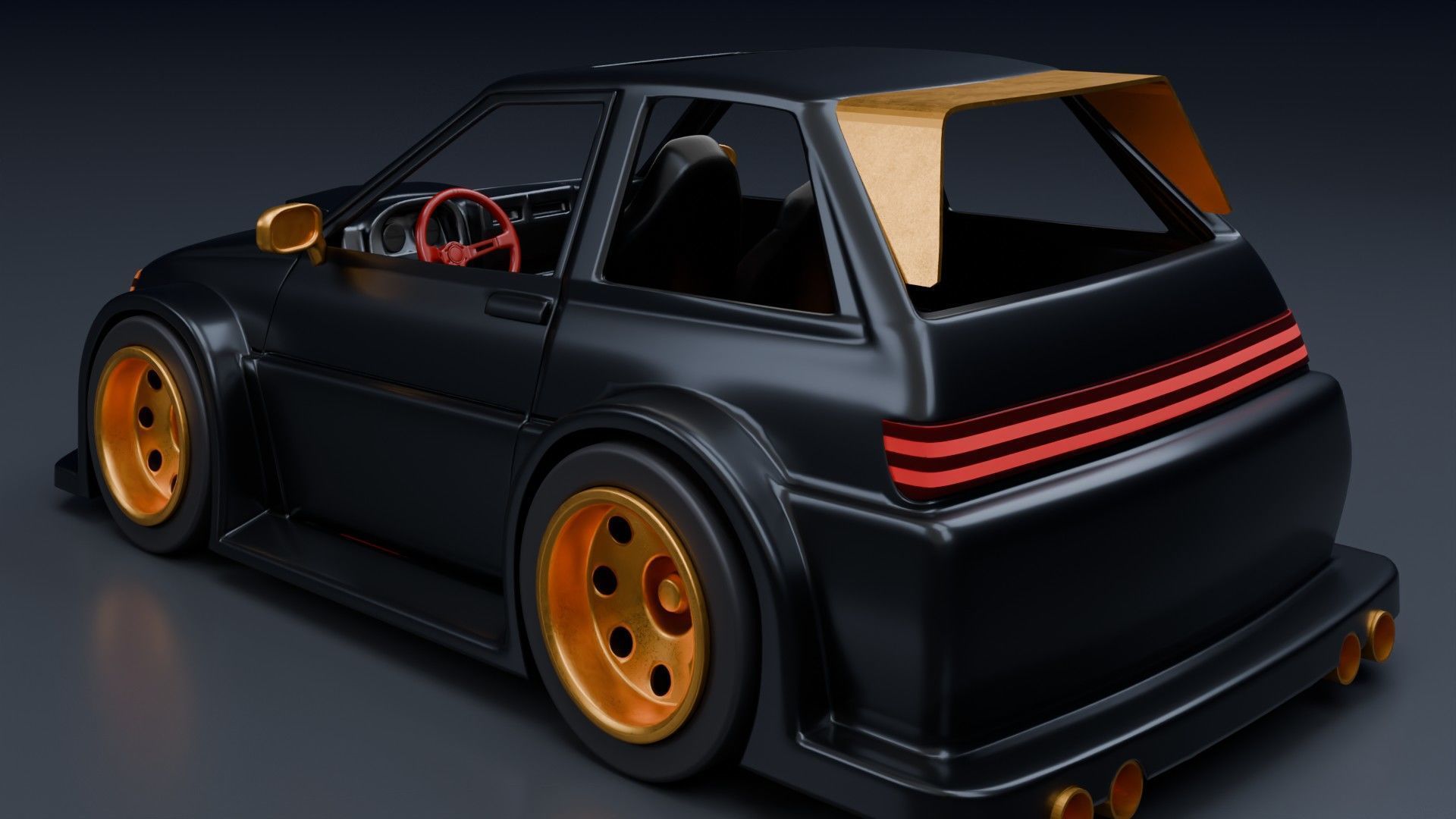 3D Print-Ready Hotwheels Starlet GT 3D print model_7