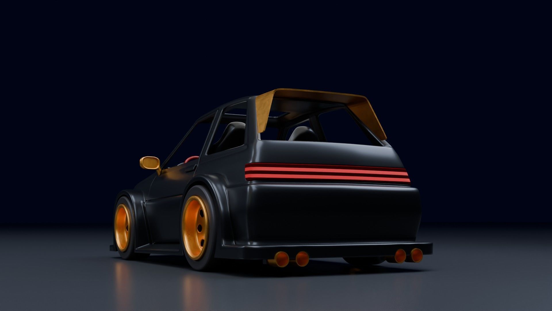 3D Print-Ready Hotwheels Starlet GT 3D print model_3