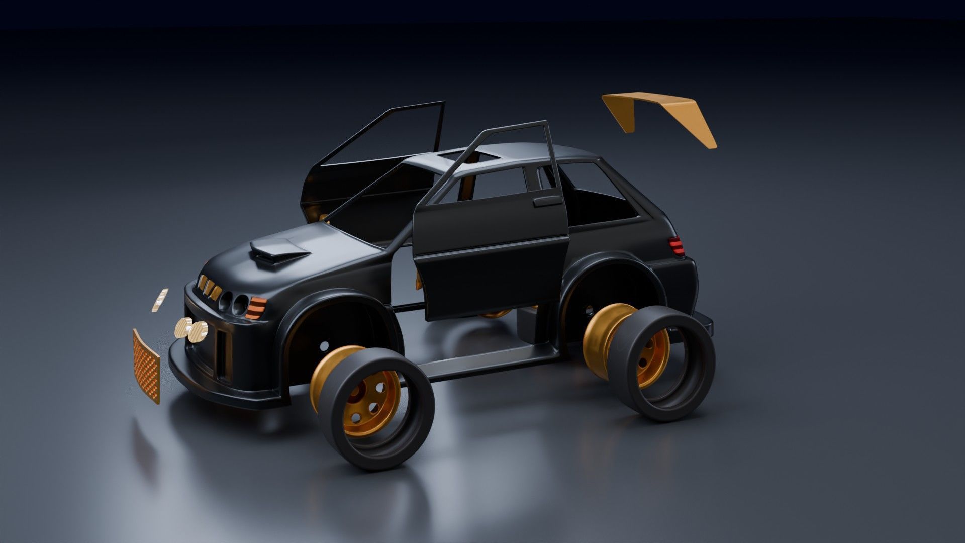 3D Print-Ready Hotwheels Starlet GT 3D print model_14