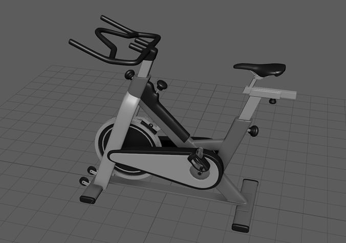 Exercise Cycle Low-poly 3D model