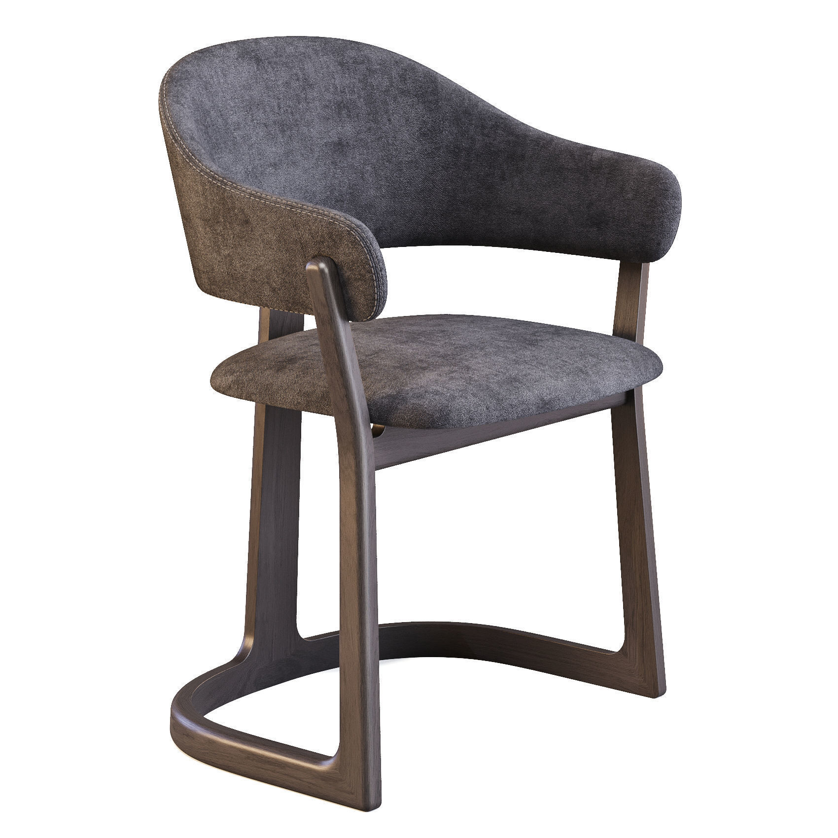 Dining Set Passoni - Doga Table and Radice Chairs 3D model_4