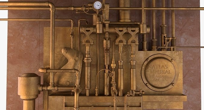 Industrial Installation Low-poly 3D model