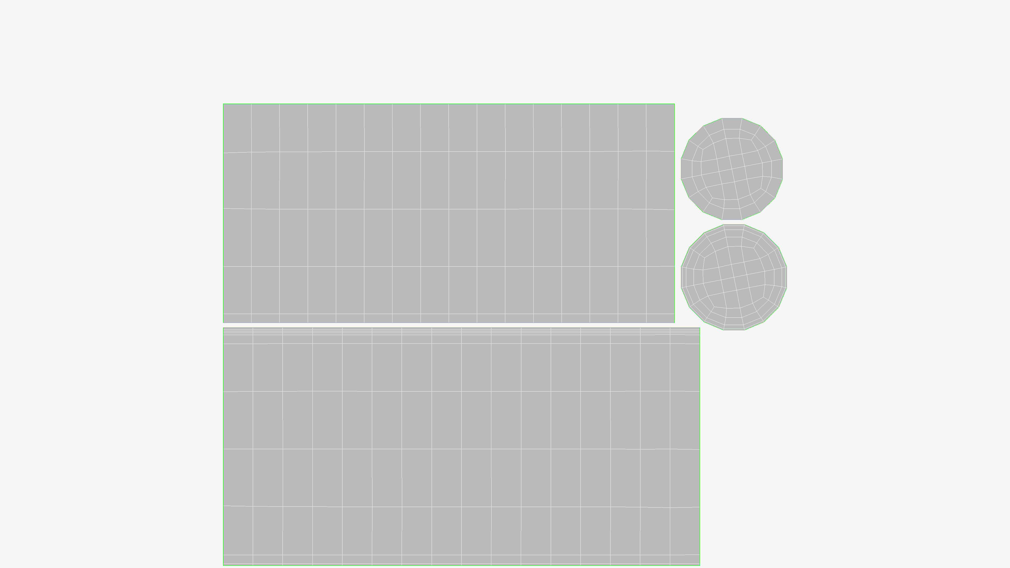 Bowl Marble Set Low-poly 3D model_12