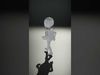Minimalistic White D Character Rigged and Animated Low-poly 3D model_2