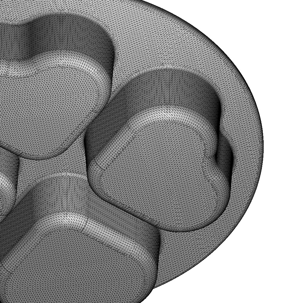 Heart Shape Cake Mold 3D print model_5