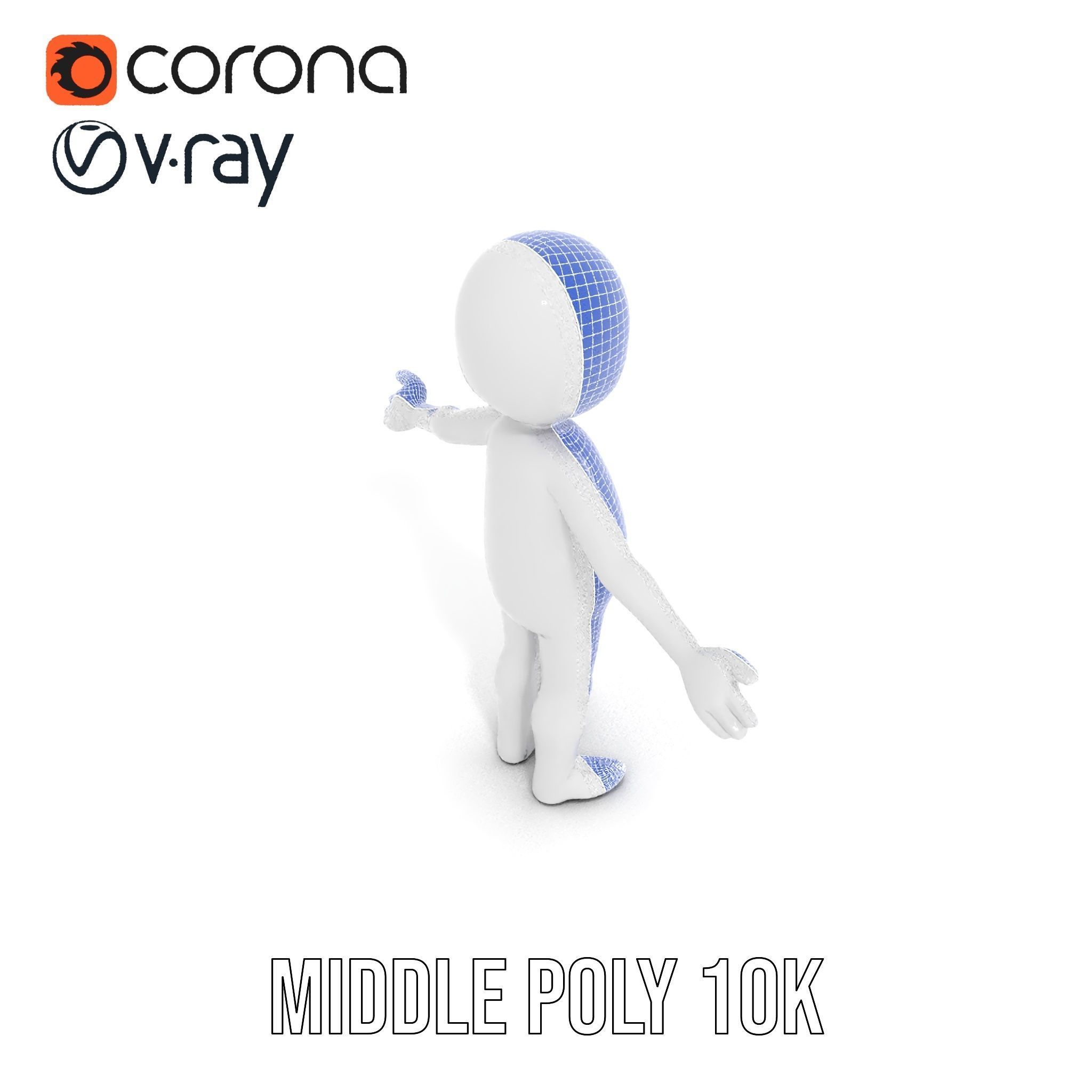 Simple Stylized Character Rigged and Animated for All Platforms Low-poly 3D model_25