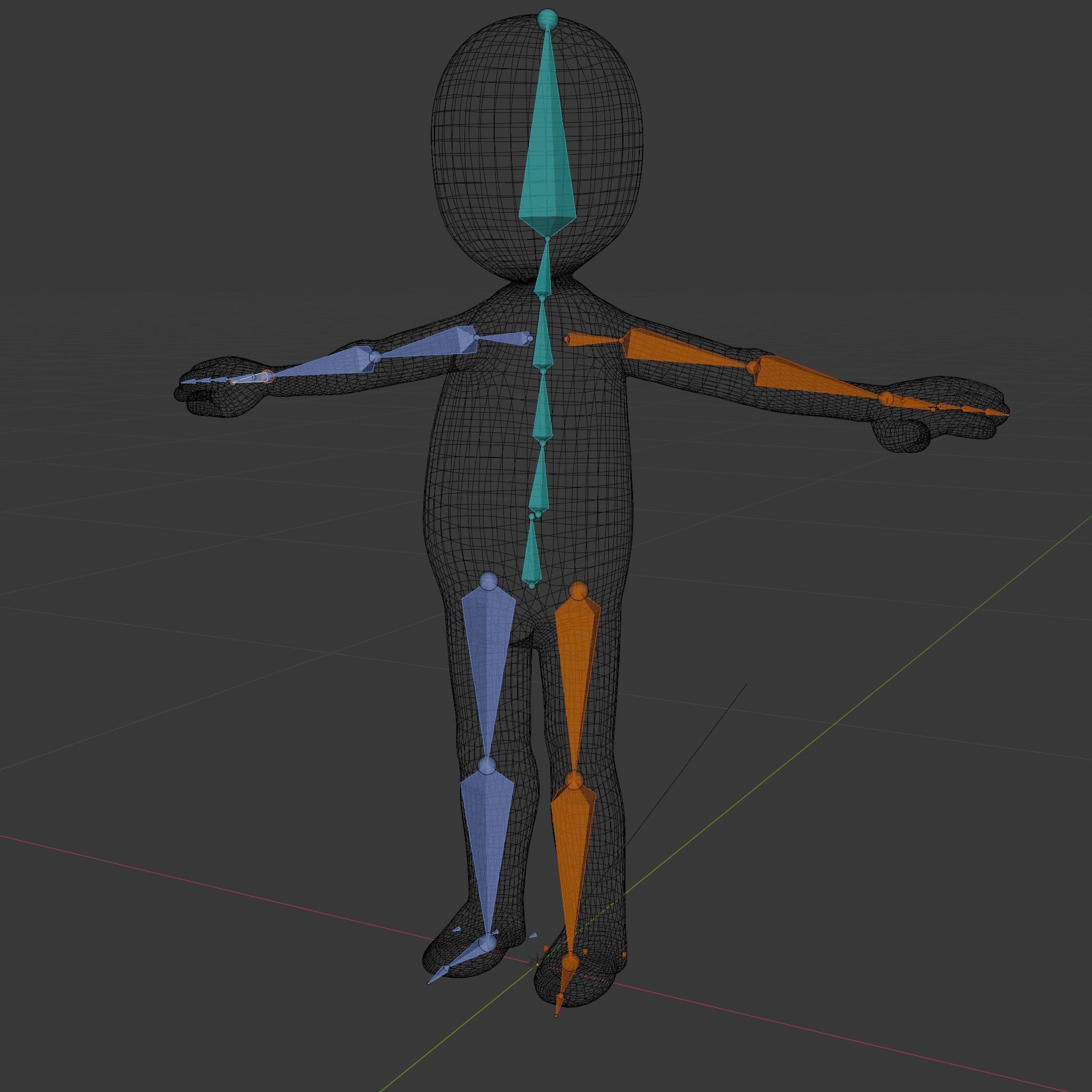 Simple Stylized Character Rigged and Animated for All Platforms Low-poly 3D model_7