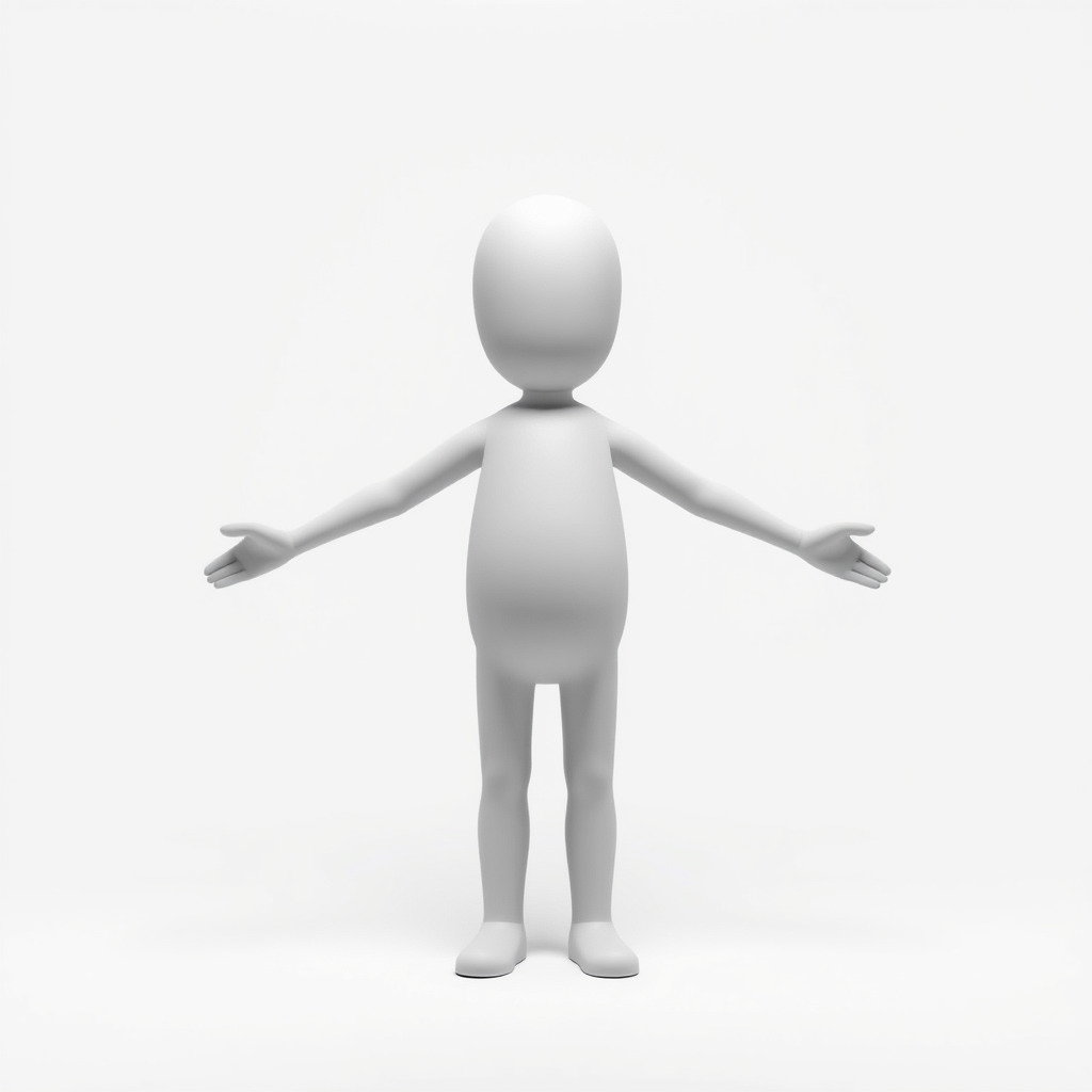 Simple Stylized Character Rigged and Animated for All Platforms Low-poly 3D model_3