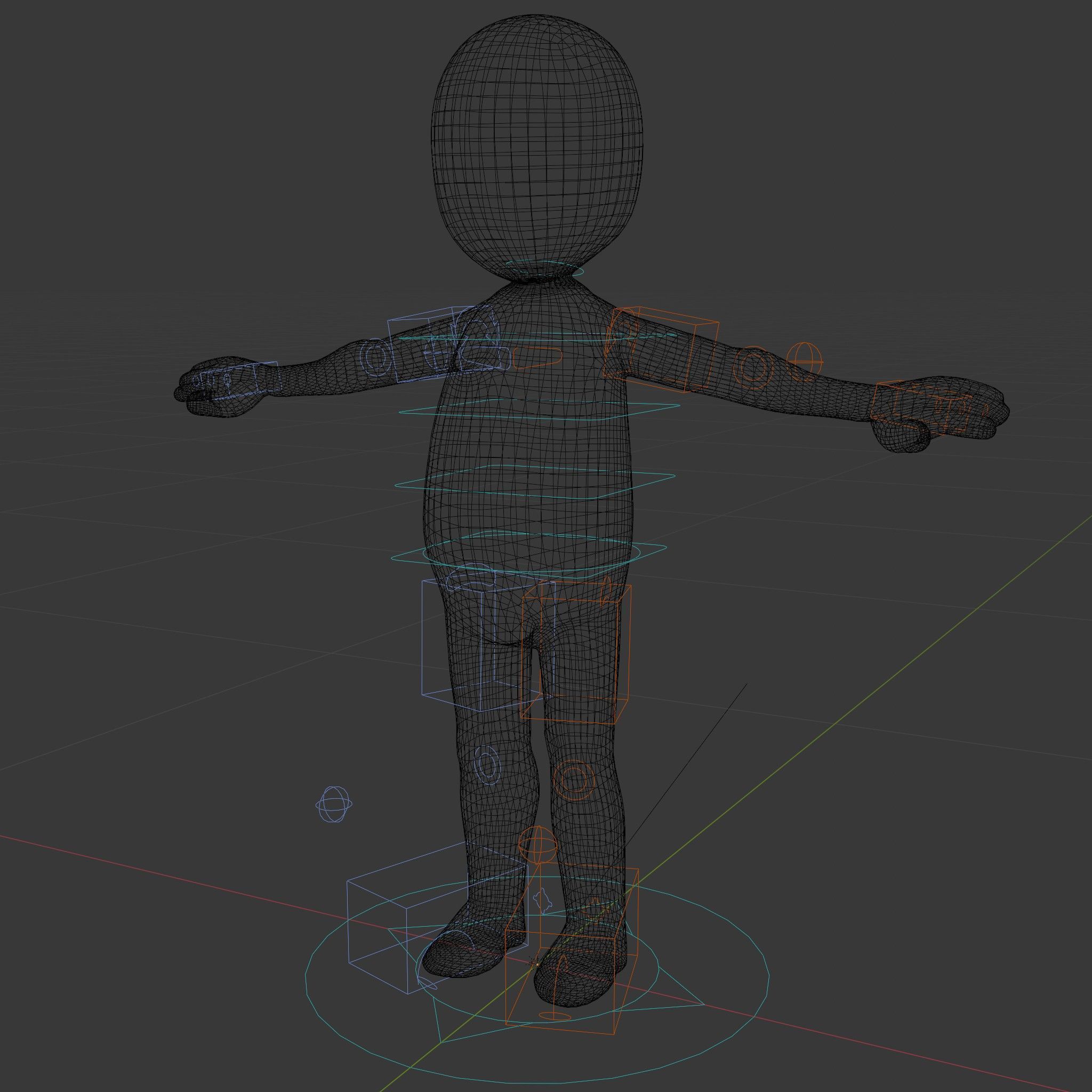 Simple Stylized Character Rigged and Animated for All Platforms Low-poly 3D model_6