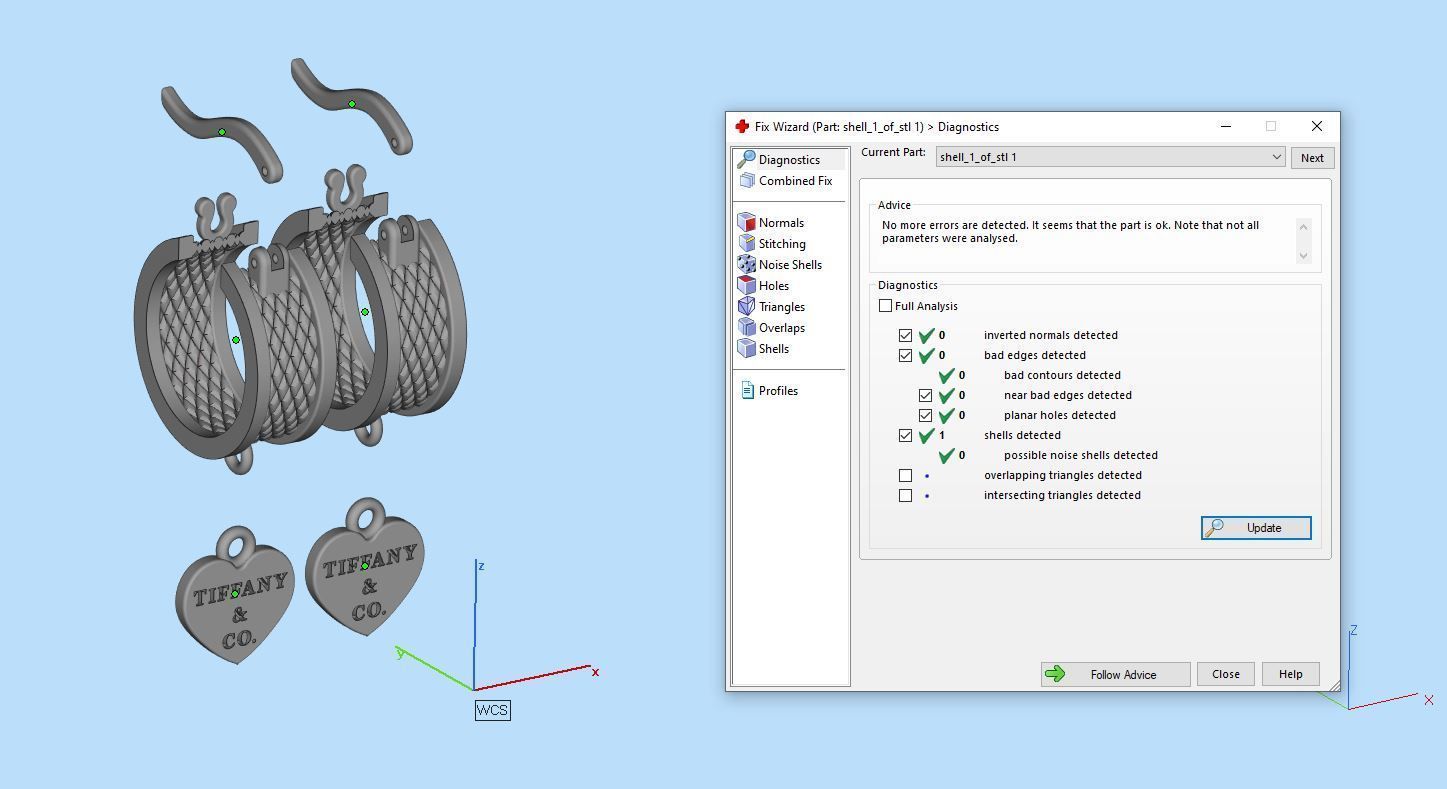 Tiffany and Co Jewelry Set Gold 3D print model_9