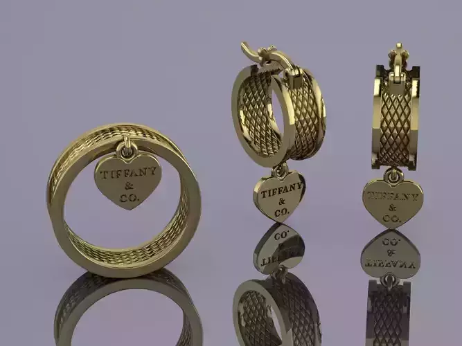 Tiffany and Co Jewelry Set Gold