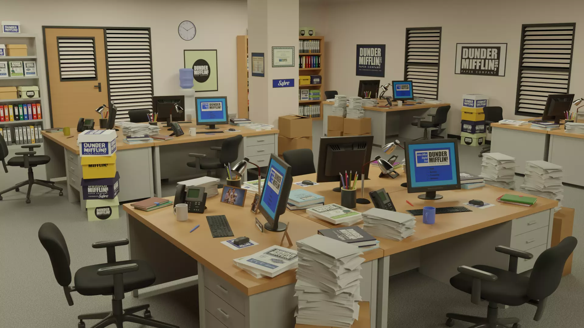 The Office Low-poly 3D model
